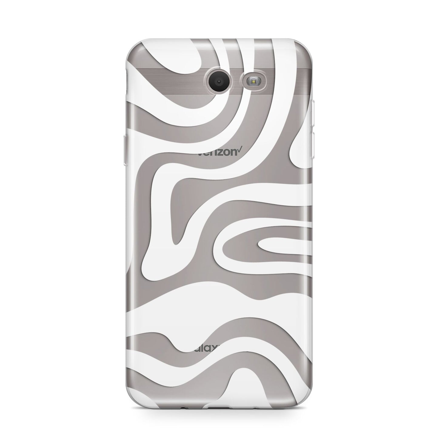 White Swirl Samsung Galaxy J7 2017 Case