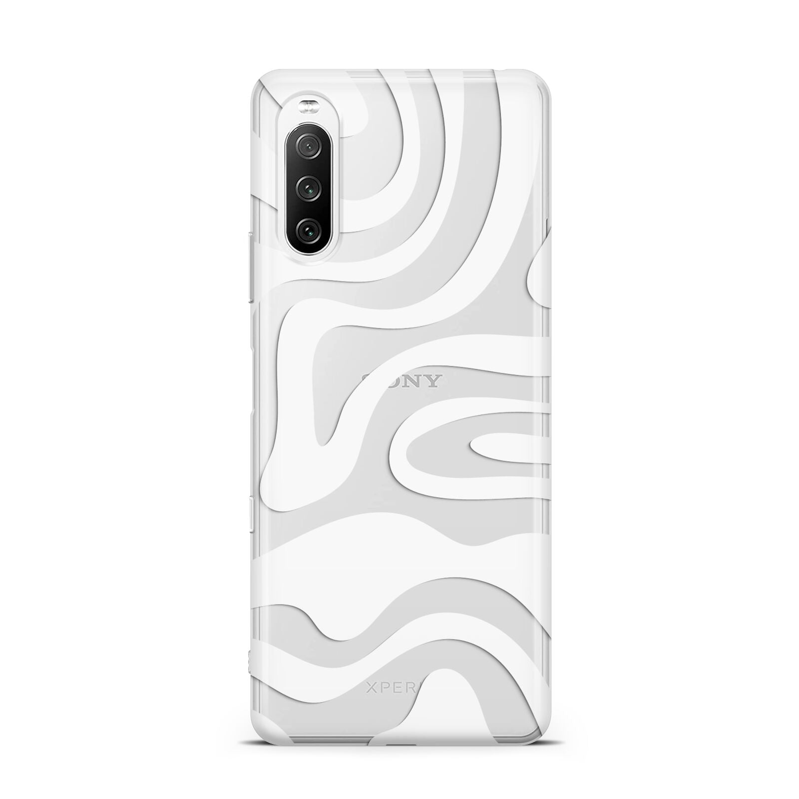 White Swirl Sony Xperia 10 III Case
