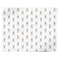 White Swiss Shepherd Dog Icon with Name Personalised Wrapping Paper Alternative