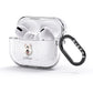 White Swiss Shepherd Dog Personalised AirPods Glitter Case 3rd Gen Side Image