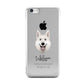 White Swiss Shepherd Dog Personalised Apple iPhone 5c Case