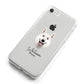 White Swiss Shepherd Dog Personalised iPhone 8 Bumper Case on Silver iPhone Alternative Image