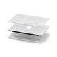 White Zebra Print Apple MacBook Case in Detail