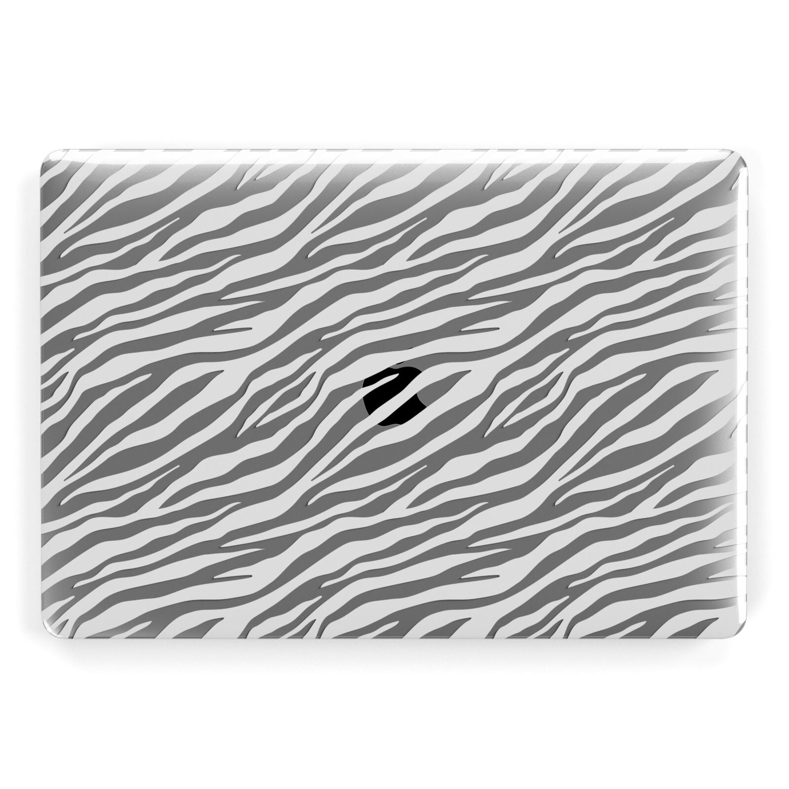 White Zebra Print Apple MacBook Case