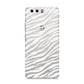 White Zebra Print Huawei P10 Phone Case