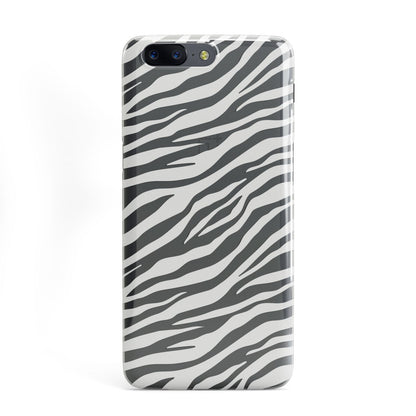 White Zebra Print OnePlus Case