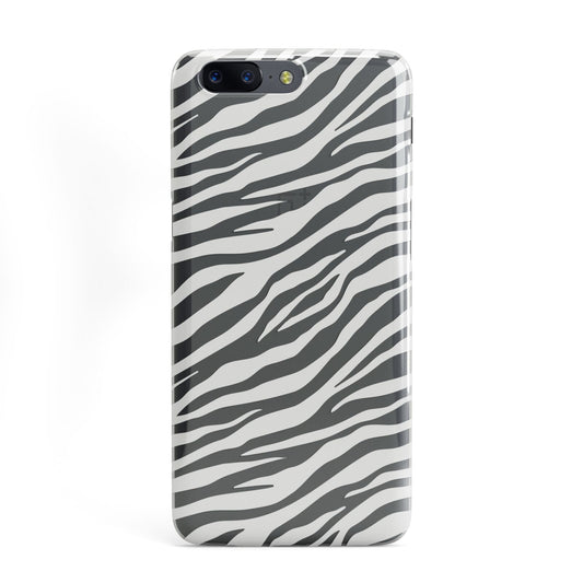 White Zebra Print OnePlus Case