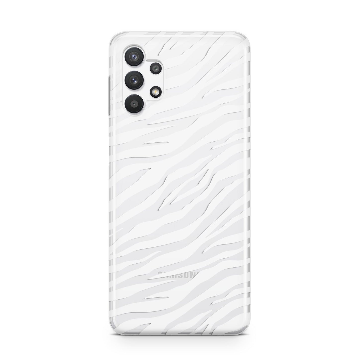 White Zebra Print Samsung A32 5G Case