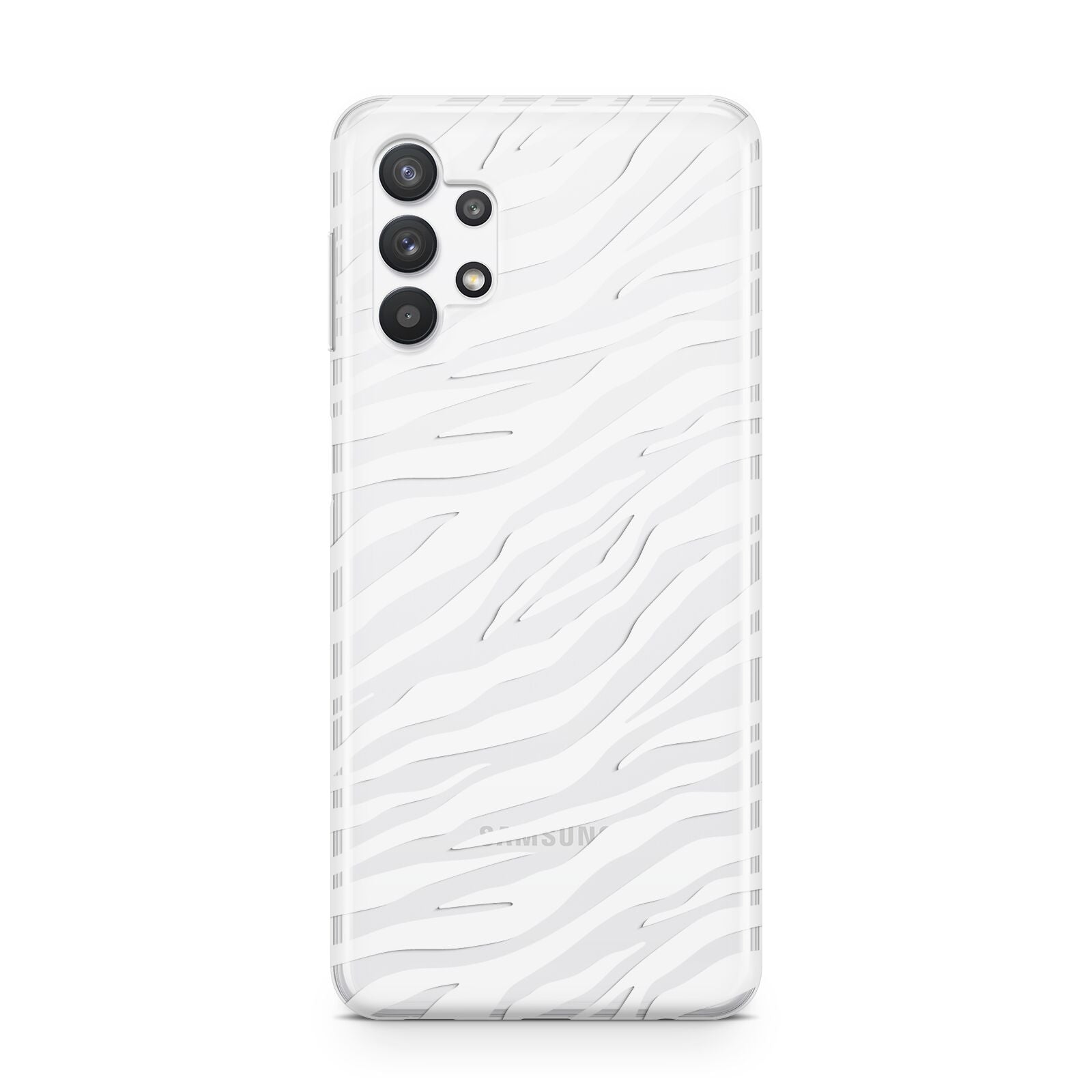 White Zebra Print Samsung A32 5G Case