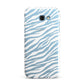 White Zebra Print Samsung Galaxy A7 2017 Case