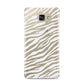 White Zebra Print Samsung Galaxy A9 2016 Case on gold phone