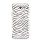 White Zebra Print Samsung Galaxy J7 2017 Case