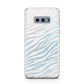 White Zebra Print Samsung Galaxy S10E Case
