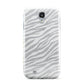 White Zebra Print Samsung Galaxy S4 Case