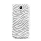 White Zebra Print Samsung Galaxy S4 Mini Case
