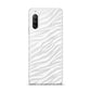 White Zebra Print Sony Xperia 10 III Case