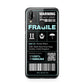 White and Blue Parcel Label with Name Huawei P20 Lite Phone Case
