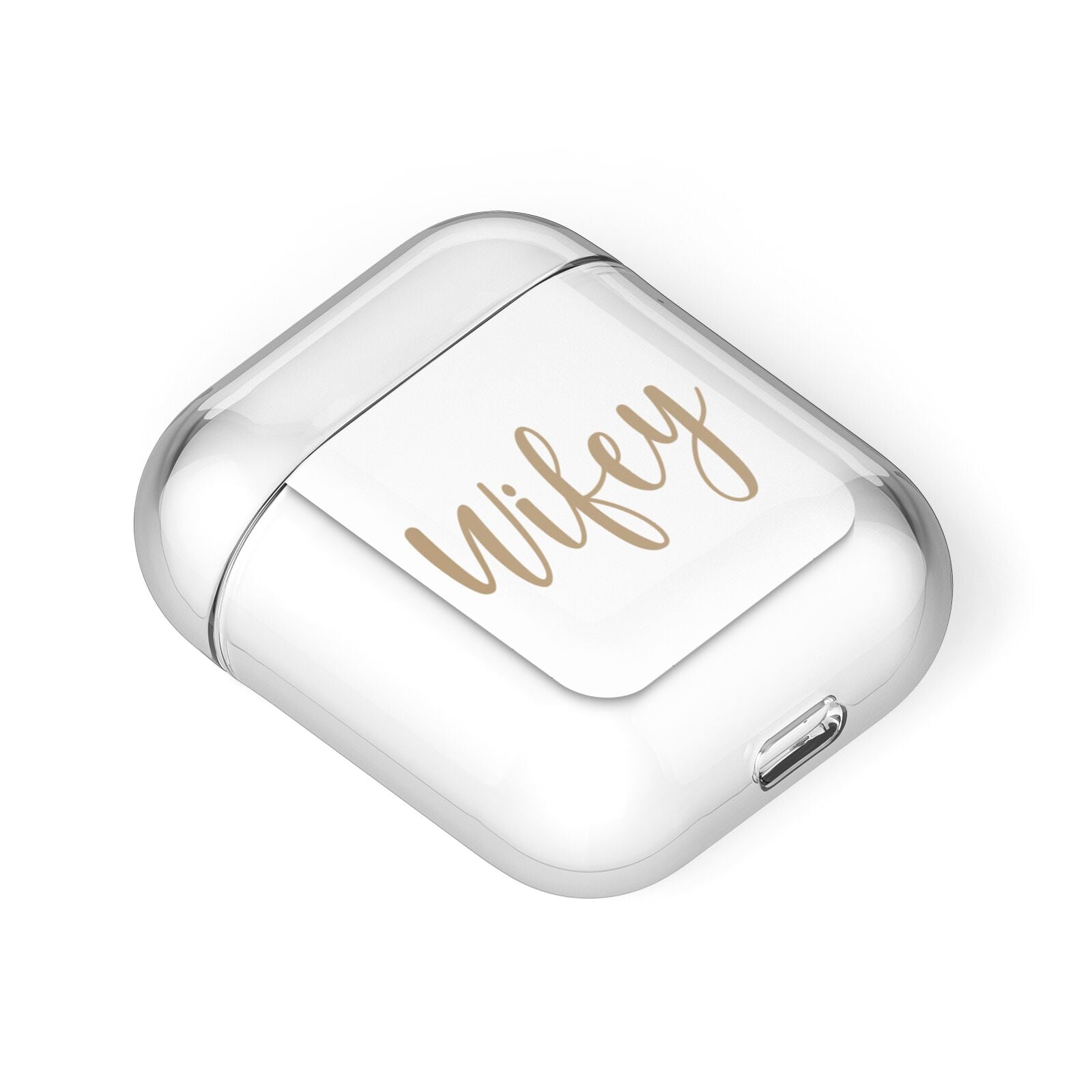 Wifey AirPods Case Laid Flat