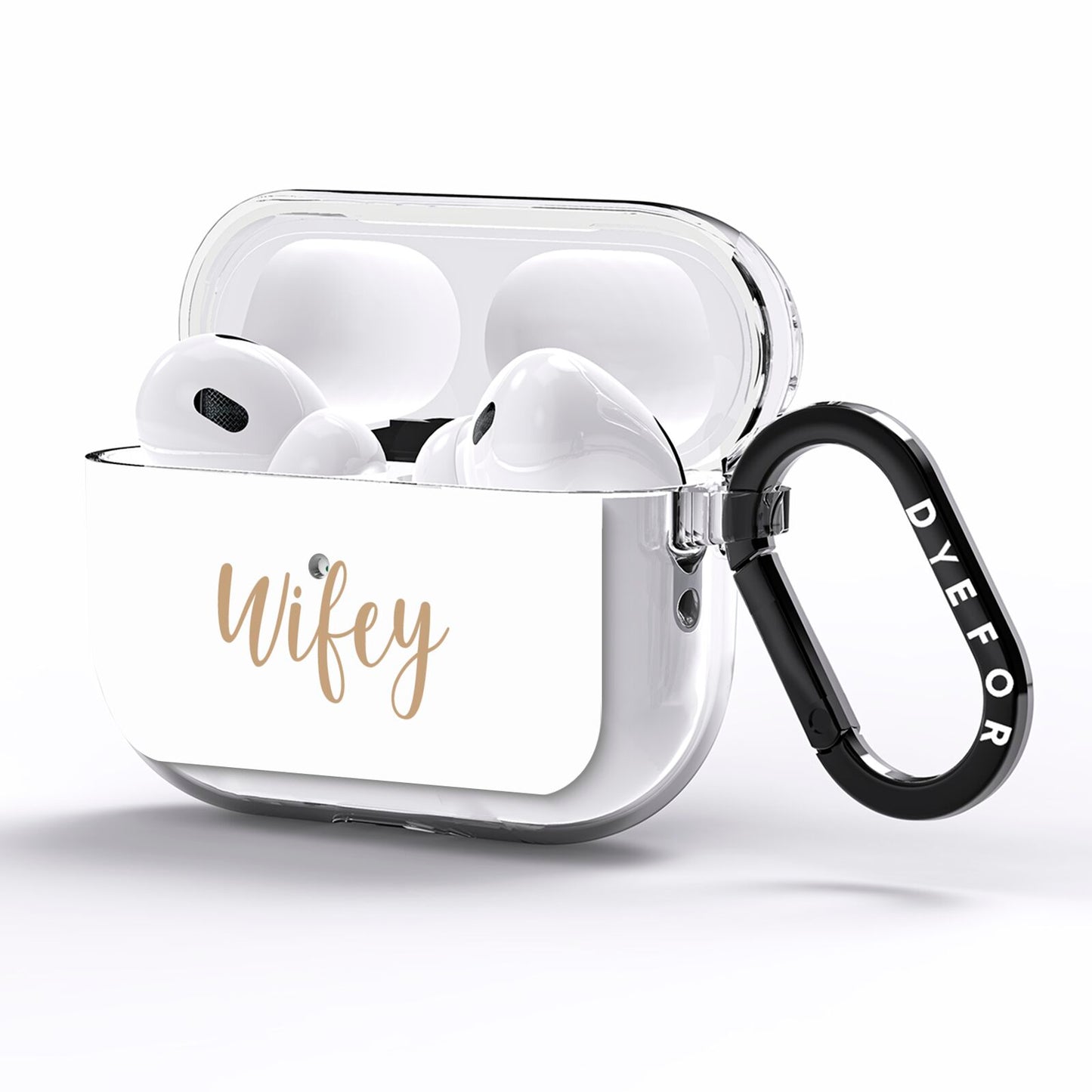 Wifey AirPods Pro Clear Case Side Image