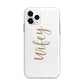 Wifey Apple iPhone 11 Pro Max in Silver with Bumper Case