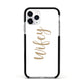 Wifey Apple iPhone 11 Pro in Silver with Black Impact Case