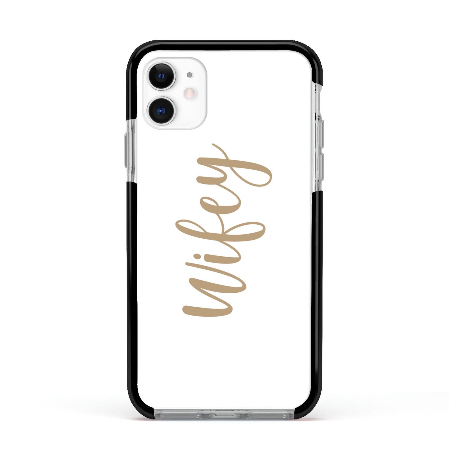 Wifey Apple iPhone 11 in White with Black Impact Case