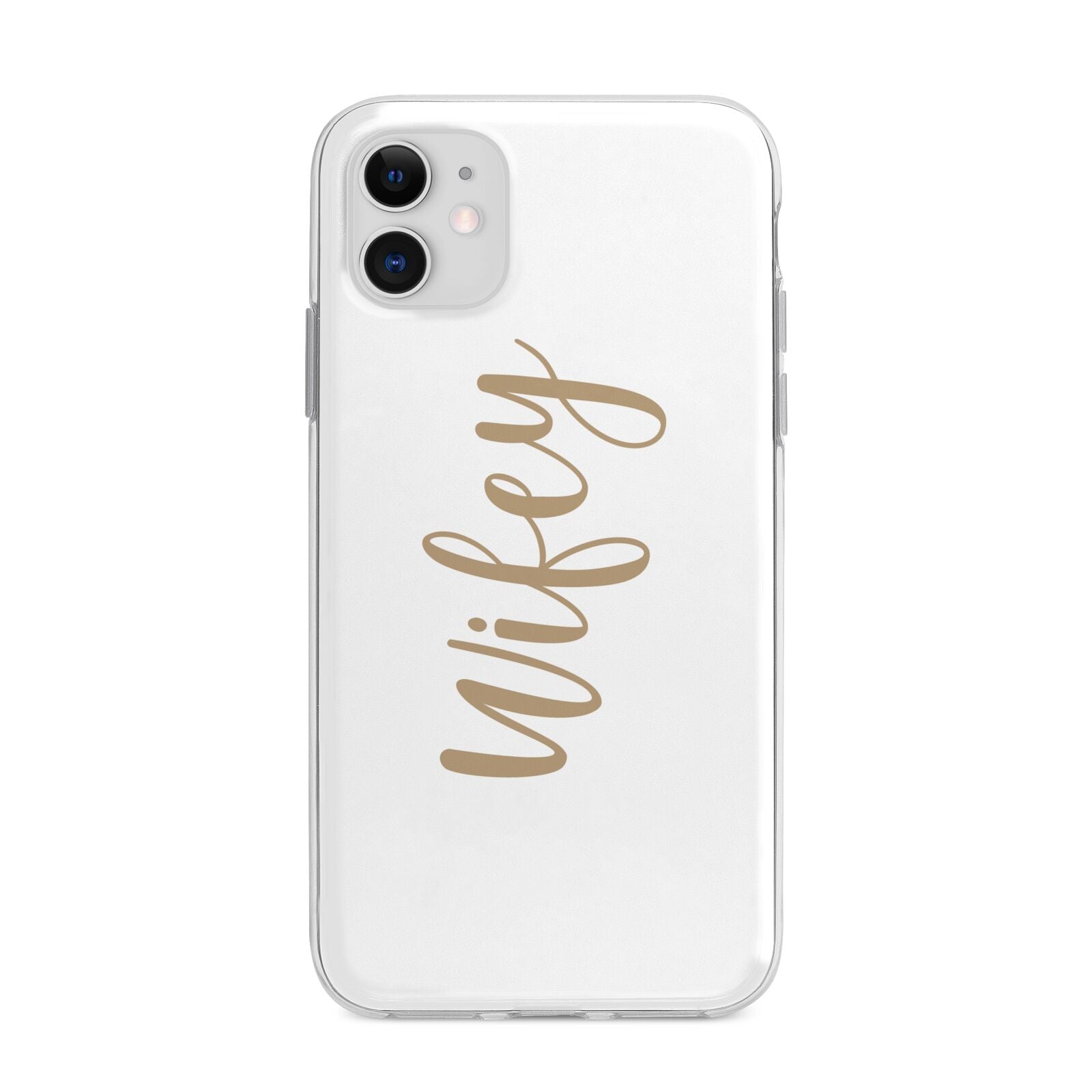 Wifey Apple iPhone 11 in White with Bumper Case