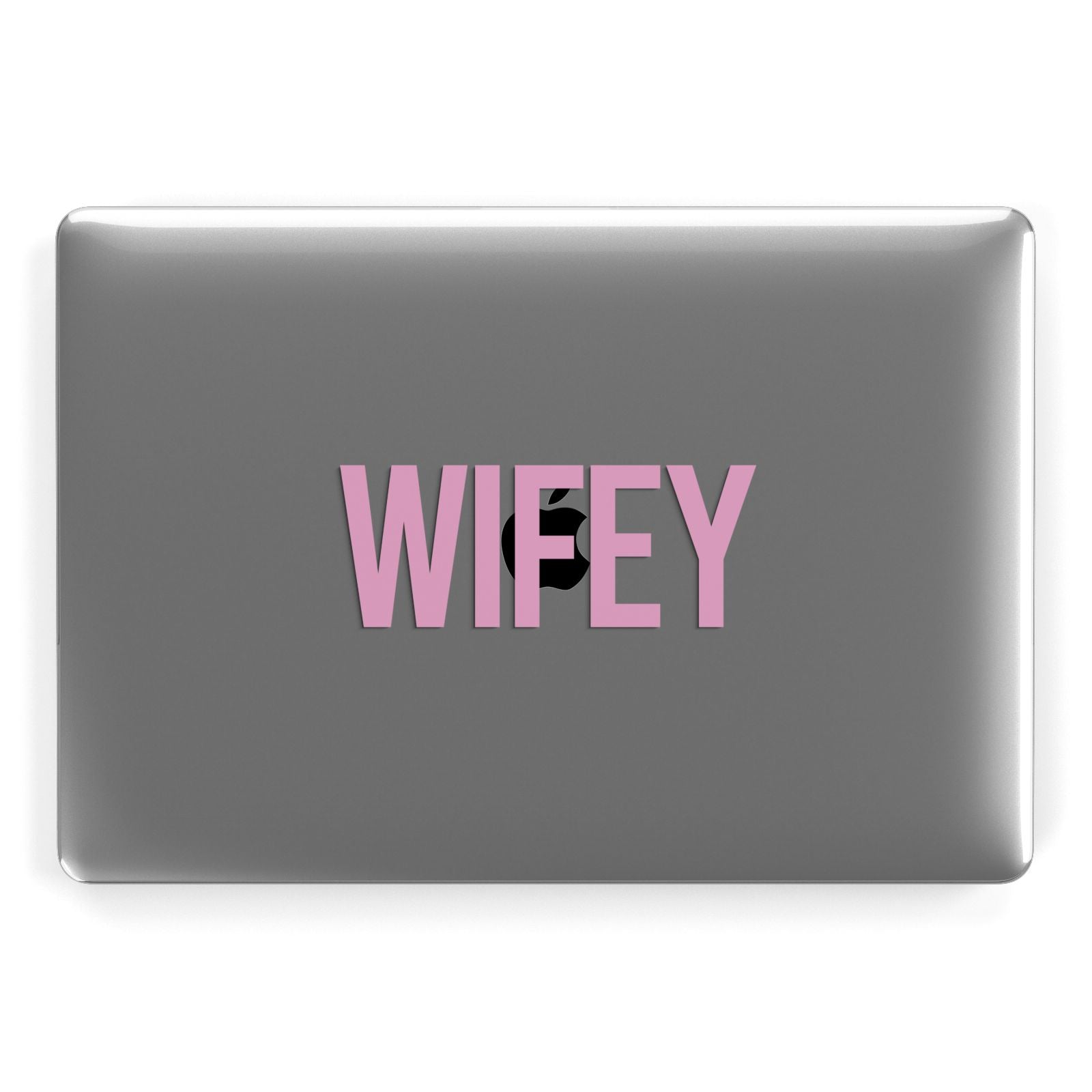 Wifey Pink Apple MacBook Case