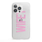 Wifey Pink iPhone 13 Pro Clear Bumper Case