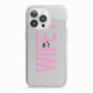 Wifey Pink iPhone 13 Pro TPU Impact Case with White Edges