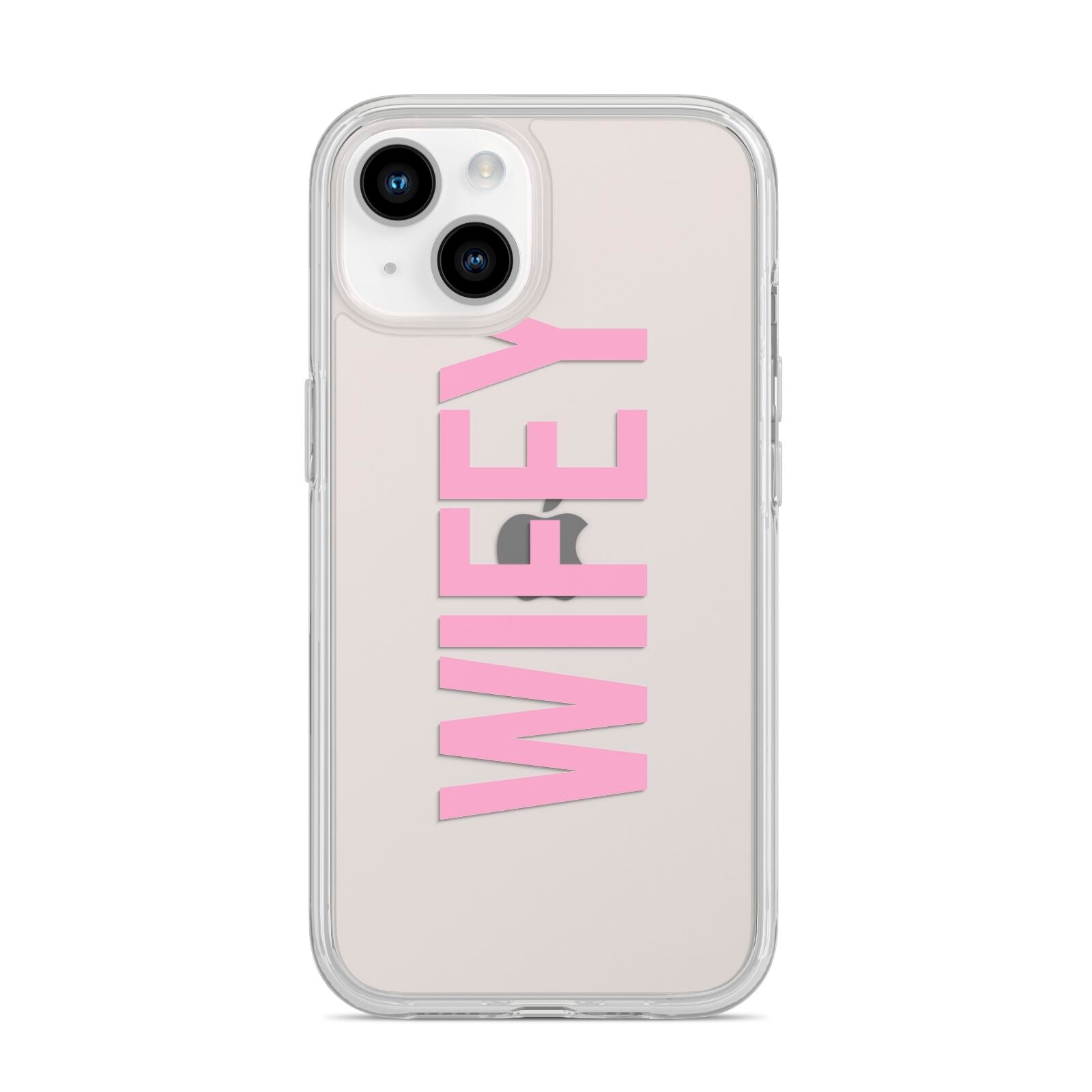 Wifey Pink iPhone 14 Clear Tough Case Starlight