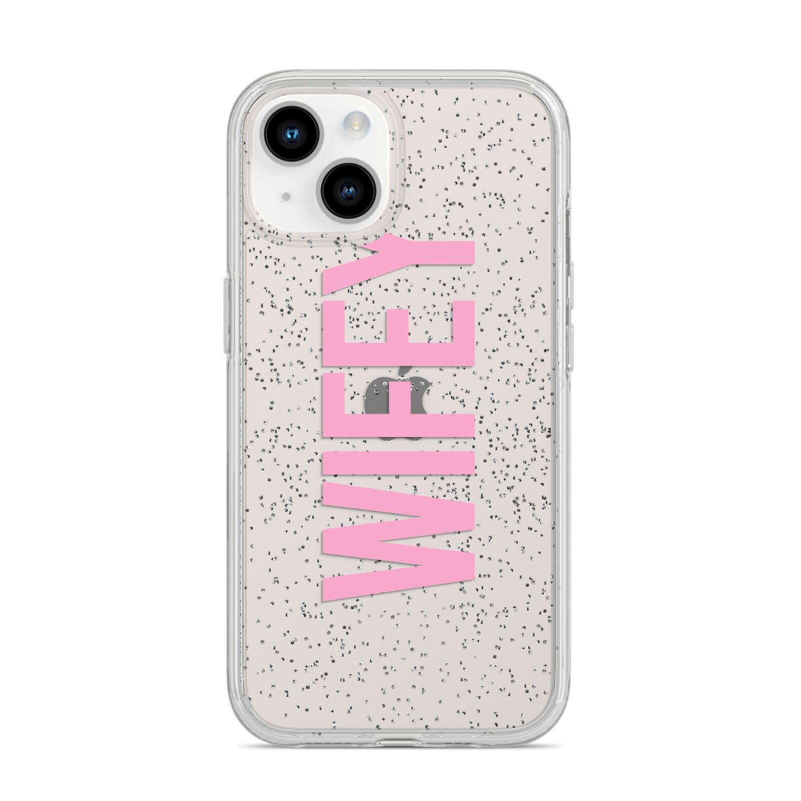 Wifey Pink iPhone 14 Glitter Tough Case Starlight
