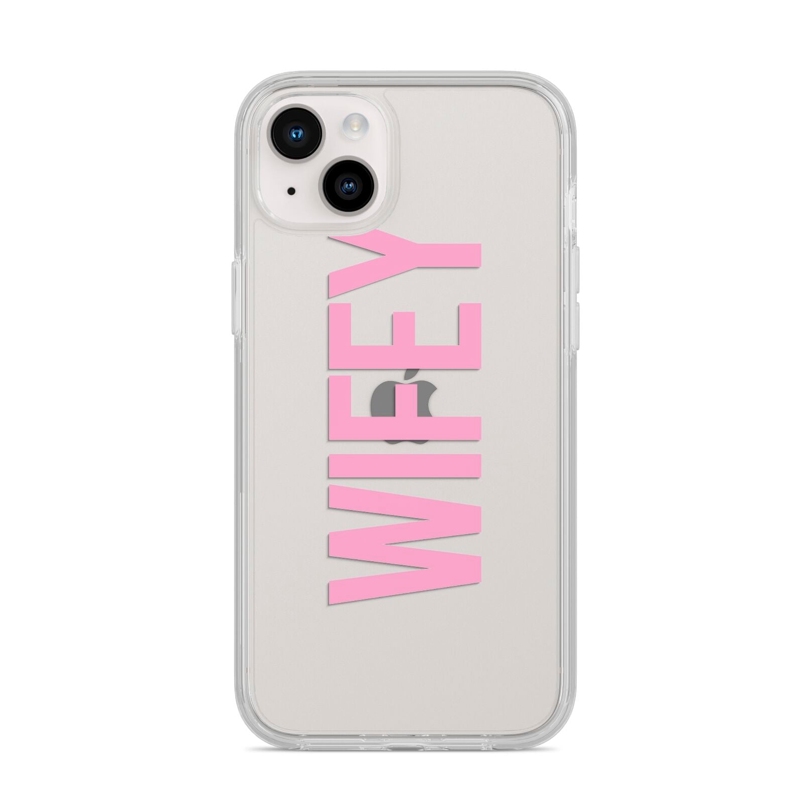 Wifey Pink iPhone 14 Plus Clear Tough Case Starlight