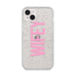 Wifey Pink iPhone 14 Plus Glitter Tough Case Starlight