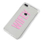 Wifey Pink iPhone 8 Plus Bumper Case on Silver iPhone Alternative Image