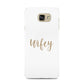 Wifey Samsung Galaxy A7 2016 Case on gold phone
