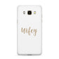 Wifey Samsung Galaxy J7 2016 Case on gold phone