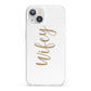 Wifey iPhone 13 Clear Bumper Case