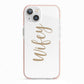 Wifey iPhone 13 TPU Impact Case with Pink Edges