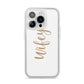 Wifey iPhone 14 Pro Clear Tough Case Silver