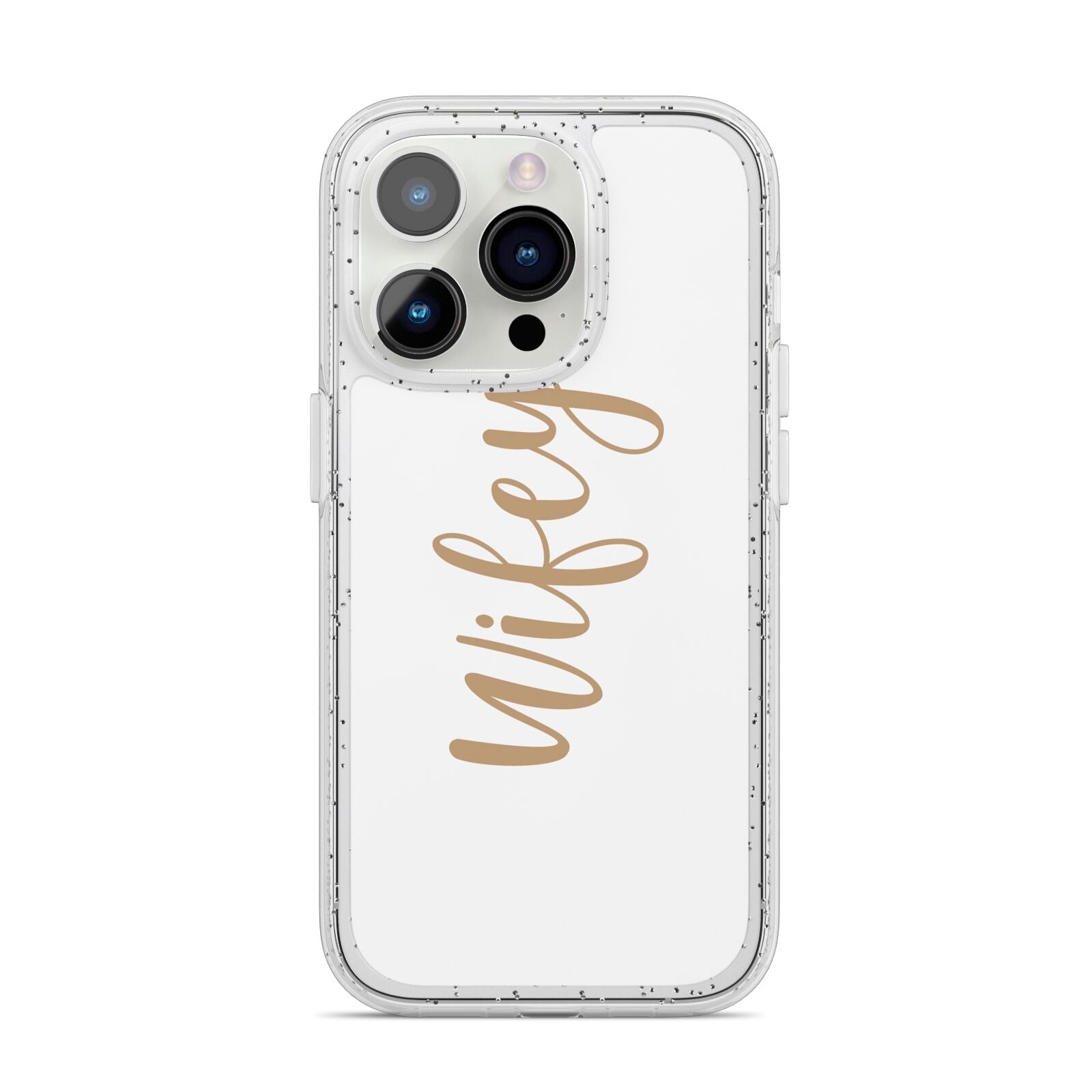 Wifey iPhone 14 Pro Glitter Tough Case Silver