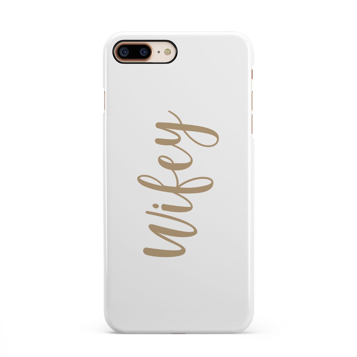 Wifey iPhone 8 Plus 3D Snap Case on Gold Phone