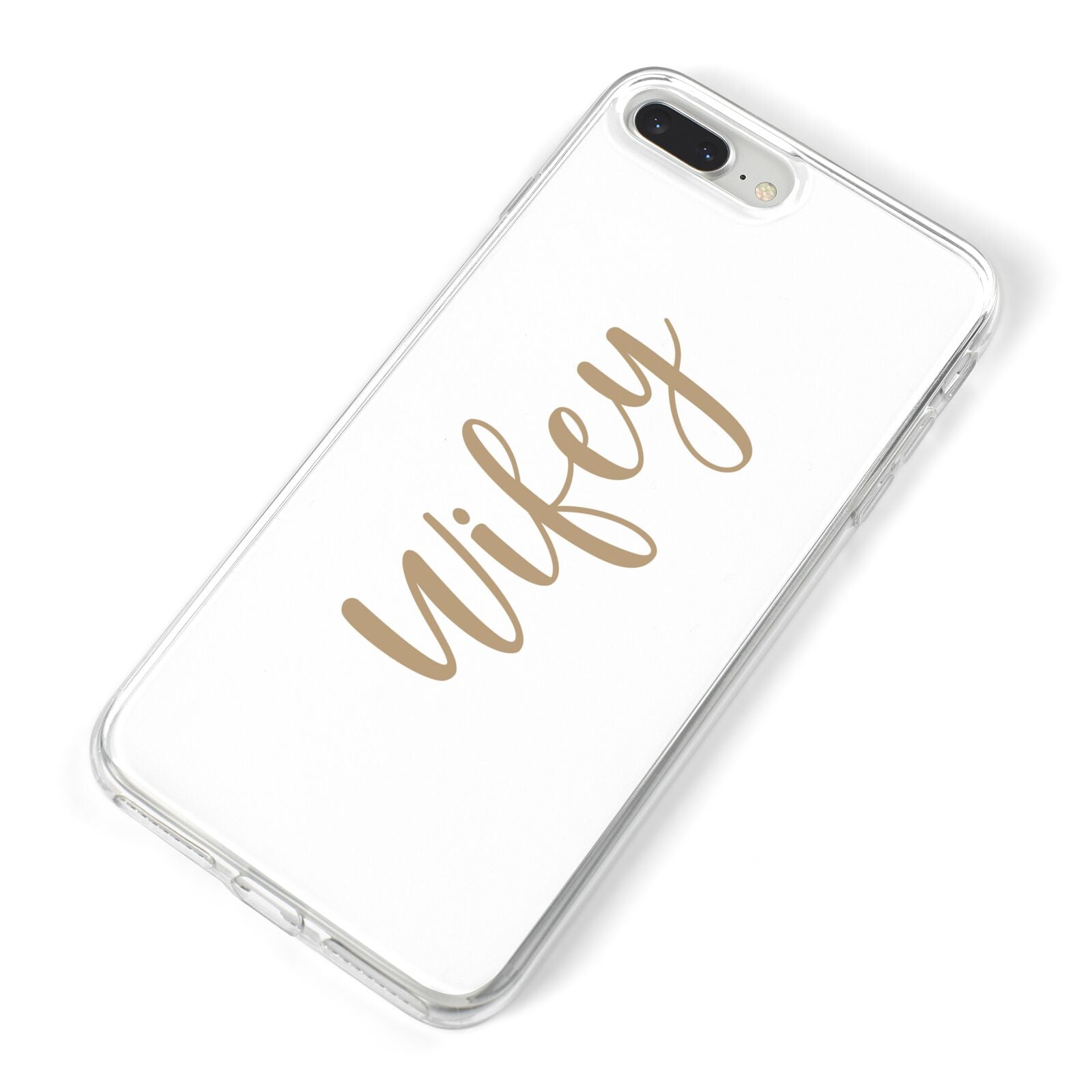 Wifey iPhone 8 Plus Bumper Case on Silver iPhone Alternative Image