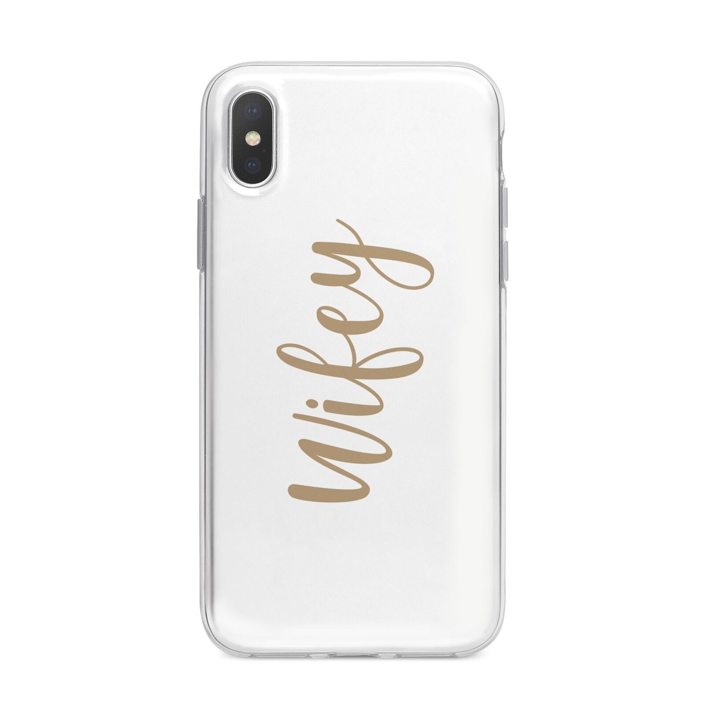 Wifey iPhone X Bumper Case on Silver iPhone Alternative Image 1