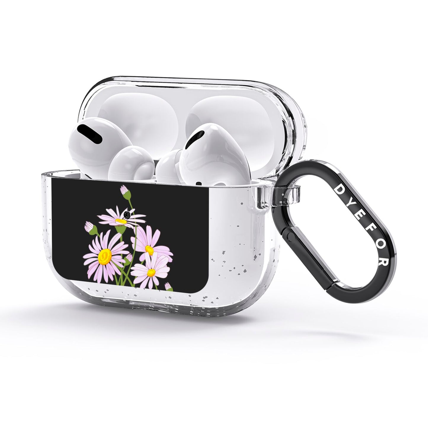Wild Daisies AirPods Glitter Case 3rd Gen Side Image