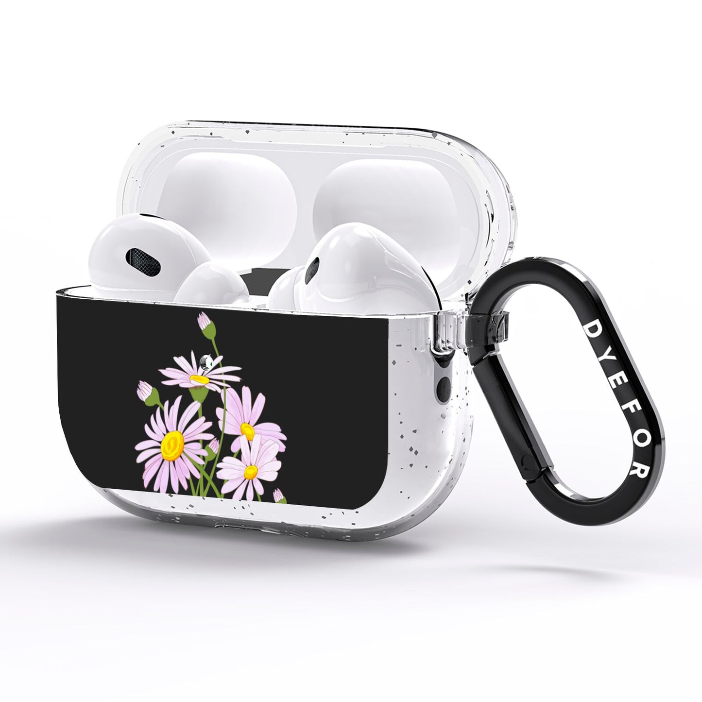 Wild Daisies AirPods Pro Glitter Case Side Image