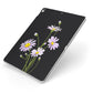 Wild Daisies Apple iPad Case on Silver iPad Side View