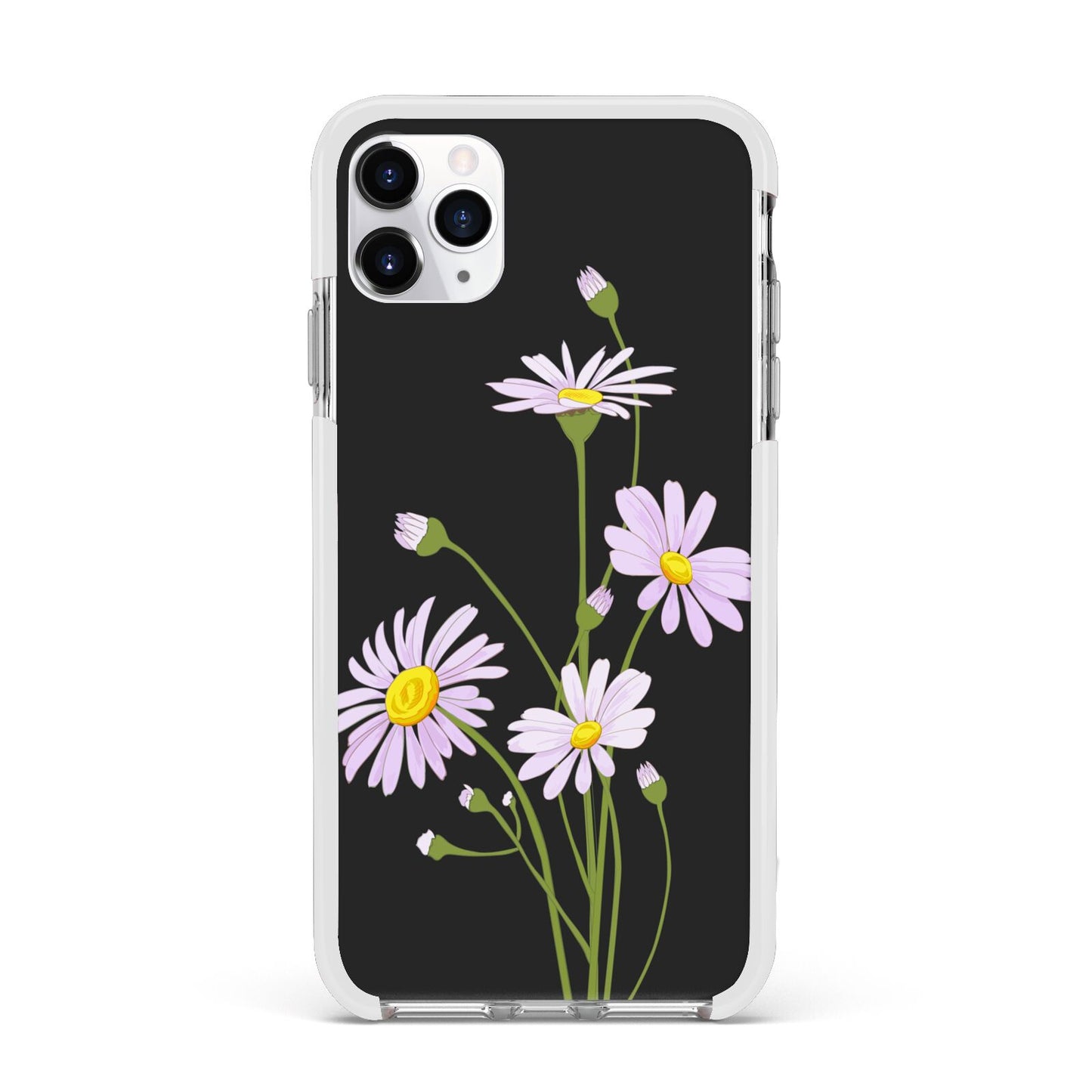 Wild Daisies Apple iPhone 11 Pro Max in Silver with White Impact Case