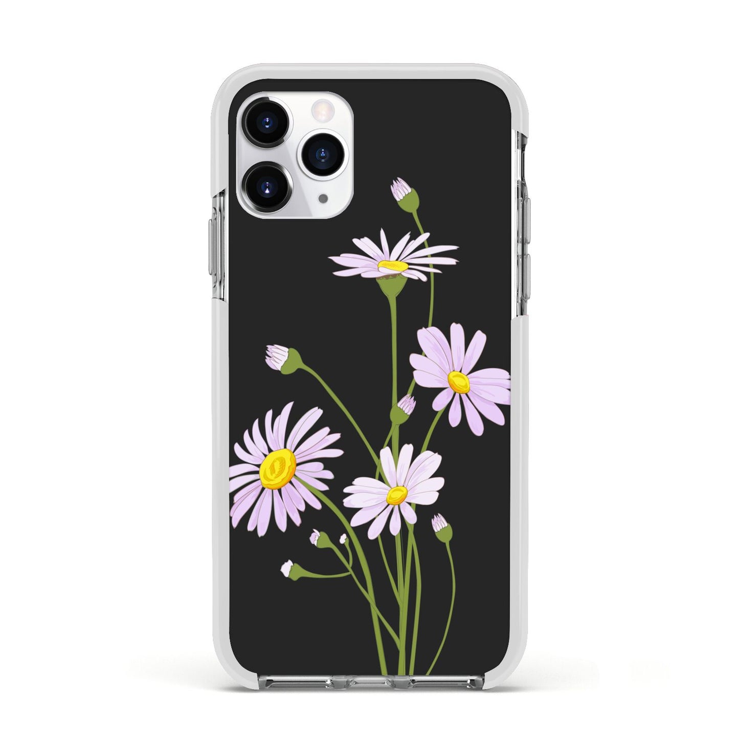 Wild Daisies Apple iPhone 11 Pro in Silver with White Impact Case