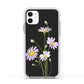 Wild Daisies Apple iPhone 11 in White with White Impact Case